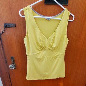 Boden Easy Tank Sleeveless Top - Size 10, Yellow